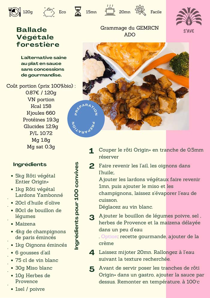 Ballade-forestière-SAVE Recette bolognaise végétale